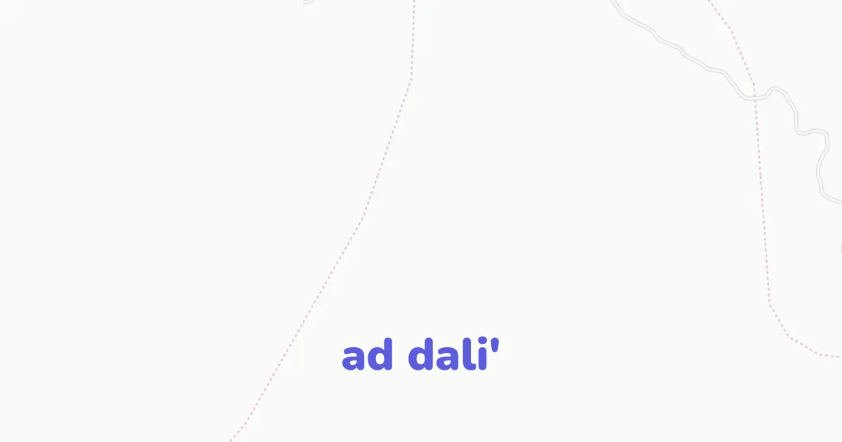 Ad Dali' architectural map | CAD Atlas | CAD ATLAS