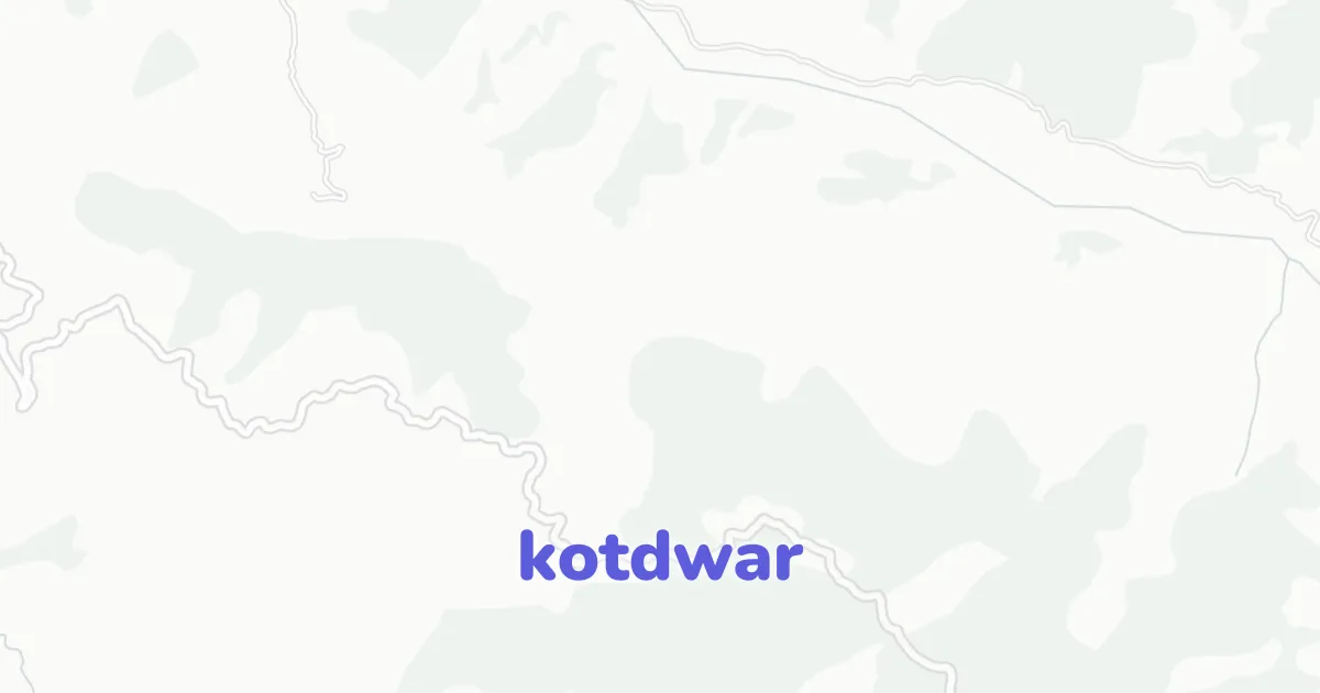 Kothur Map Kotdwar Architectural Map | ready-to-draw layered vectors | CAD ATLAS