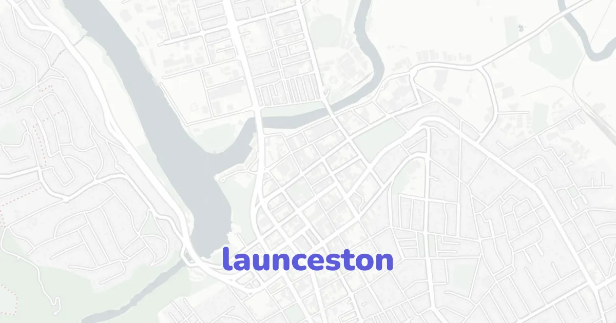 Launceston Map Launceston Architectural Map | ready-to-draw layered vectors | CAD ATLAS