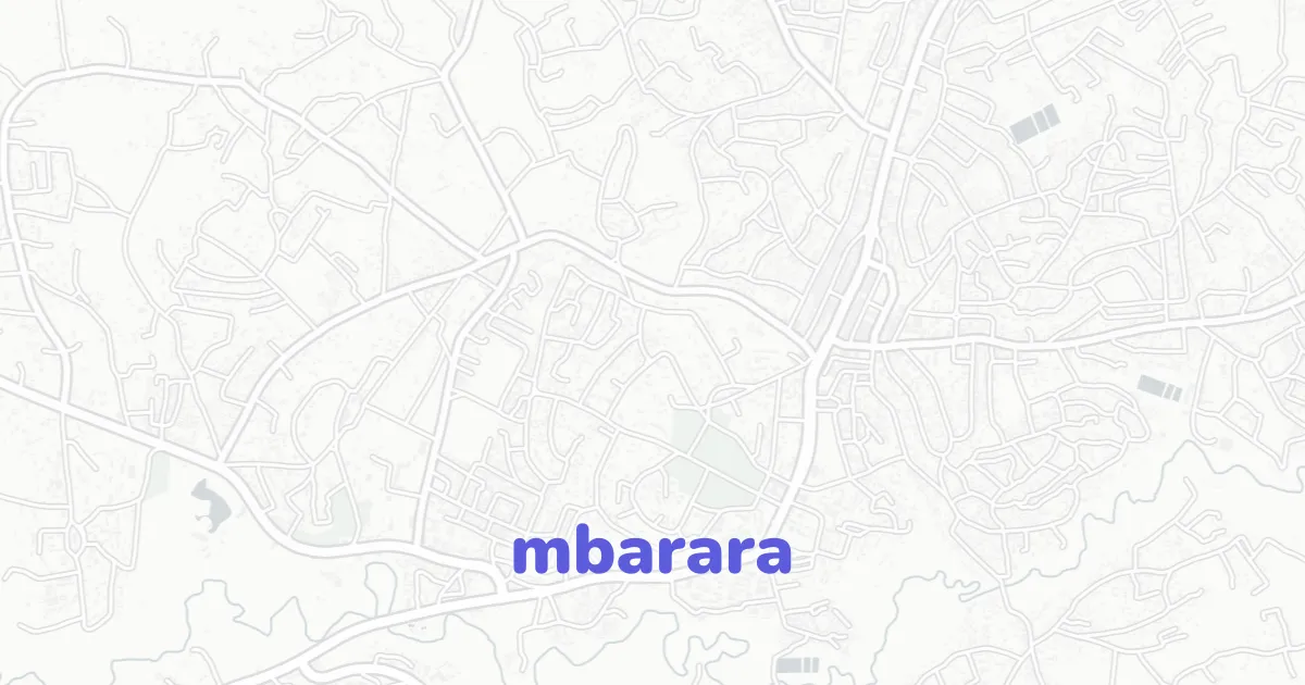 Mutambara Map Mbarara Architectural Map | ready-to-draw layered vectors | CAD ATLAS