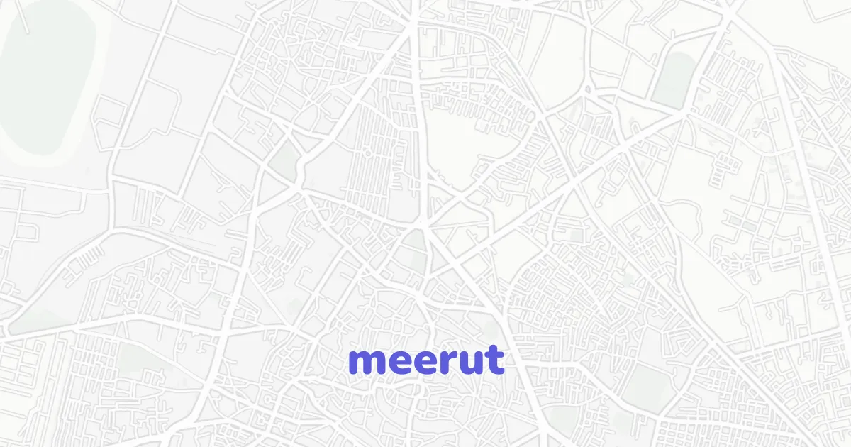 Meerut Architectural Map | ready-to-draw layered vectors | CAD ATLAS