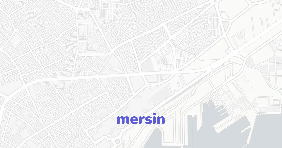 Mersin Architectural Map | ready-to-draw layered vectors | CAD ATLAS