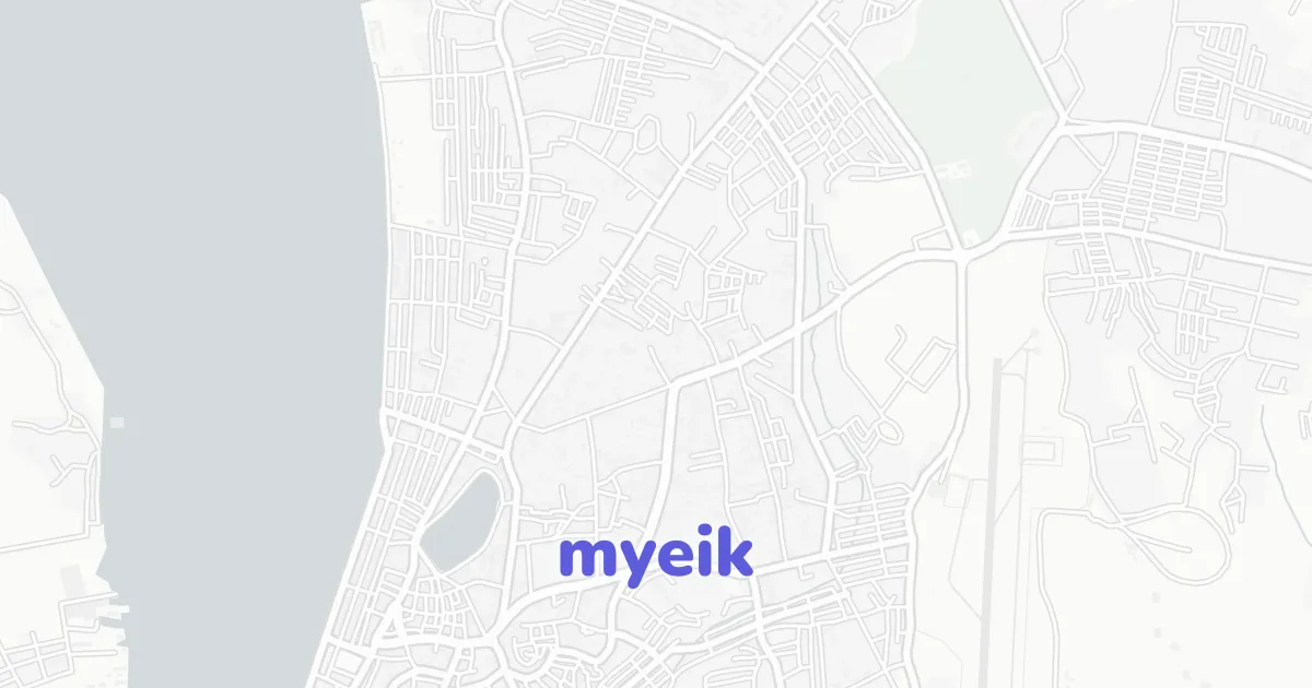 Muiywek Map Myeik Architectural Map | ready-to-draw layered vectors | CAD ATLAS