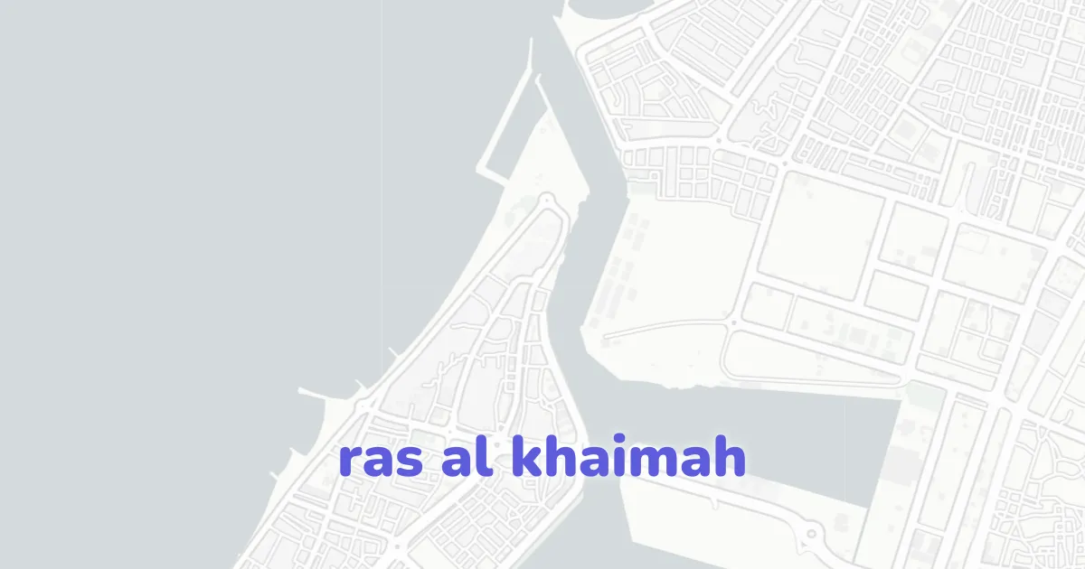 Map Blue Rak Ras Al Khaimah architectural map | CAD Atlas | CAD ATLAS