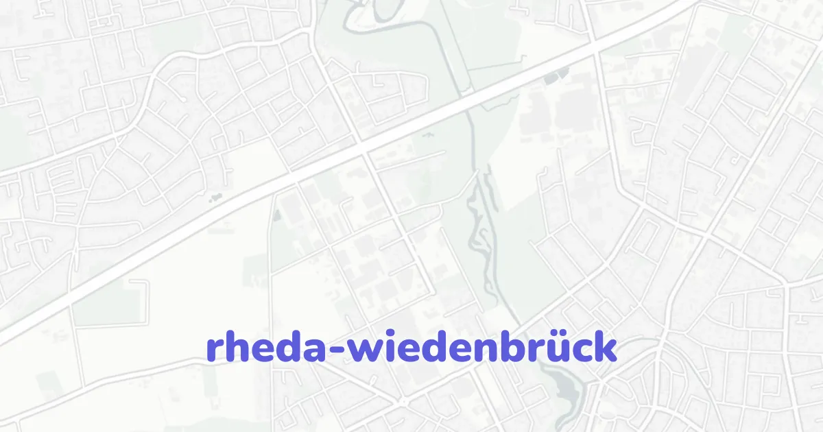 Rheda Map Rheda-Wiedenbrück lageplan dwg | CAD Atlas | CAD ATLAS