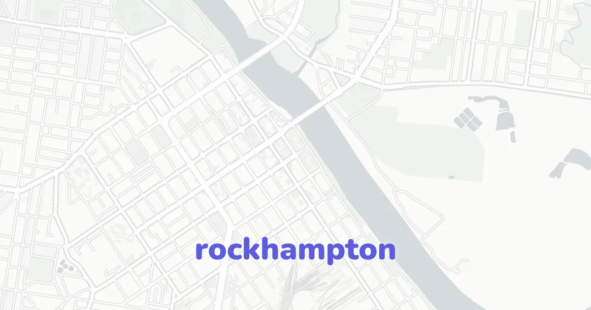 Rockhampton Architectural Map | ready-to-draw layered vectors | CAD ATLAS