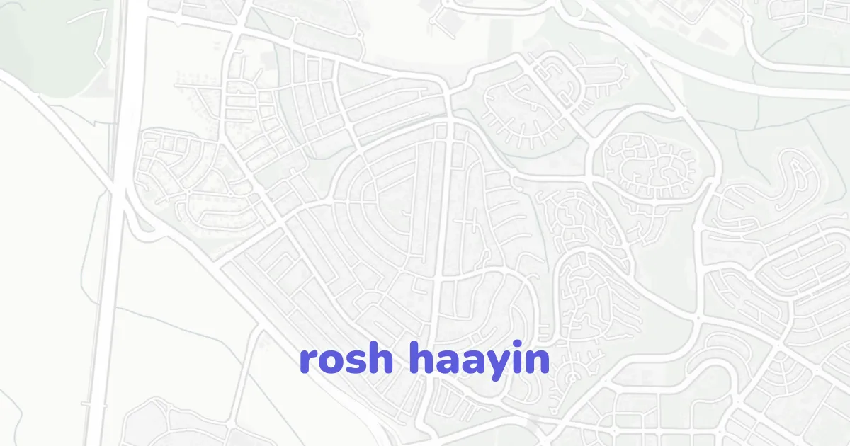 Map Of Rosh Rosh HaAyin architectural map | CAD Atlas | CAD ATLAS