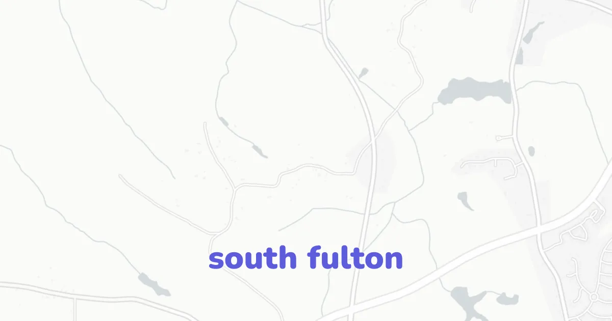 South Fulton Architectural Map | ready-to-draw layered vectors | CAD ATLAS