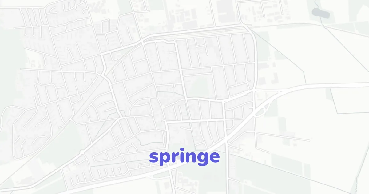Spring Rudge Map Springe cad karte | CAD Atlas | CAD ATLAS