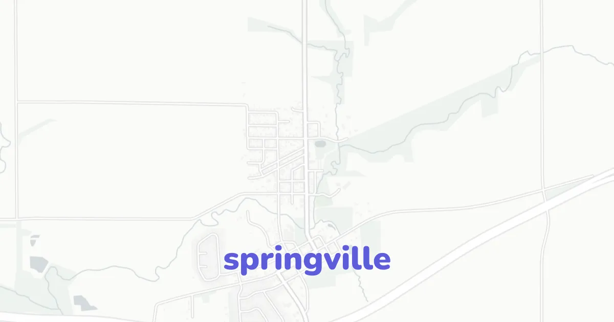 Springerville Lateral Map Springville figure ground plan | CAD Atlas | CAD ATLAS