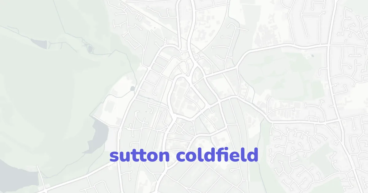 Sutton Coldfield Postcode Site Plans for Architects | CAD ATLAS
