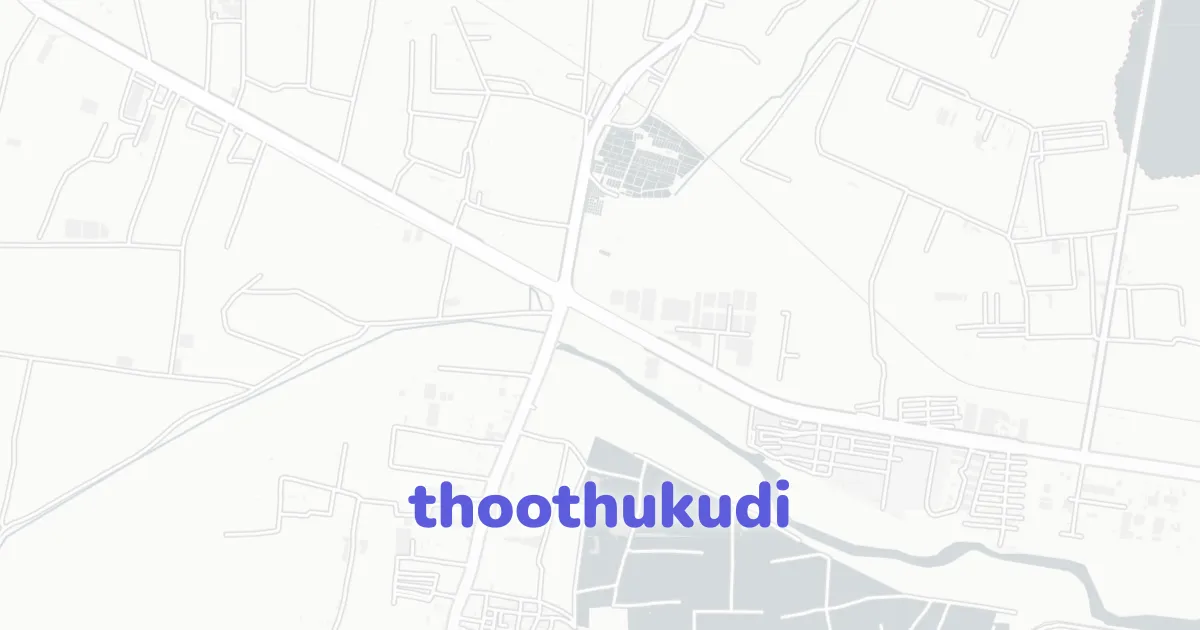 Thoothukudi Architectural Map | ready-to-draw layered vectors | CAD ATLAS
