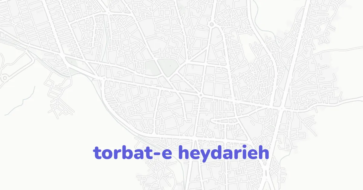 Torbat Torbat-e Heydarieh architectural map | CAD Atlas | CAD ATLAS