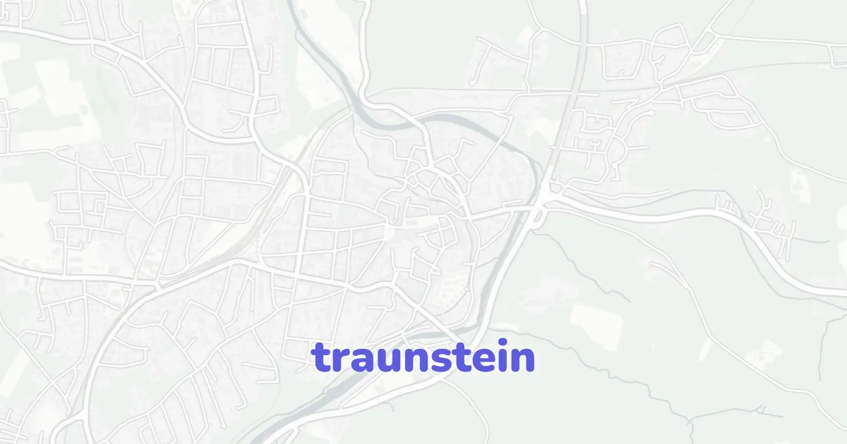 Traunstein Map Traunstein Stadtplan DWG | ready-to-draw layered vectors | CAD ATLAS