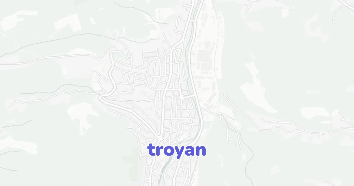 Trostan Map Troyan architectural map | CAD Atlas | CAD ATLAS