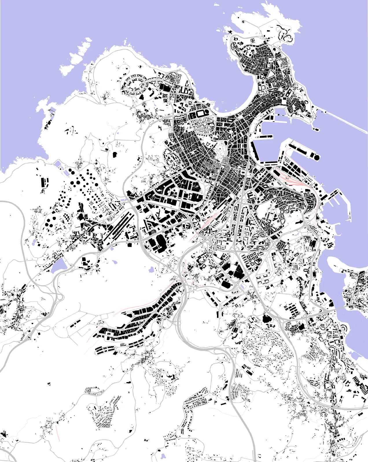 A Coruña plano de masas