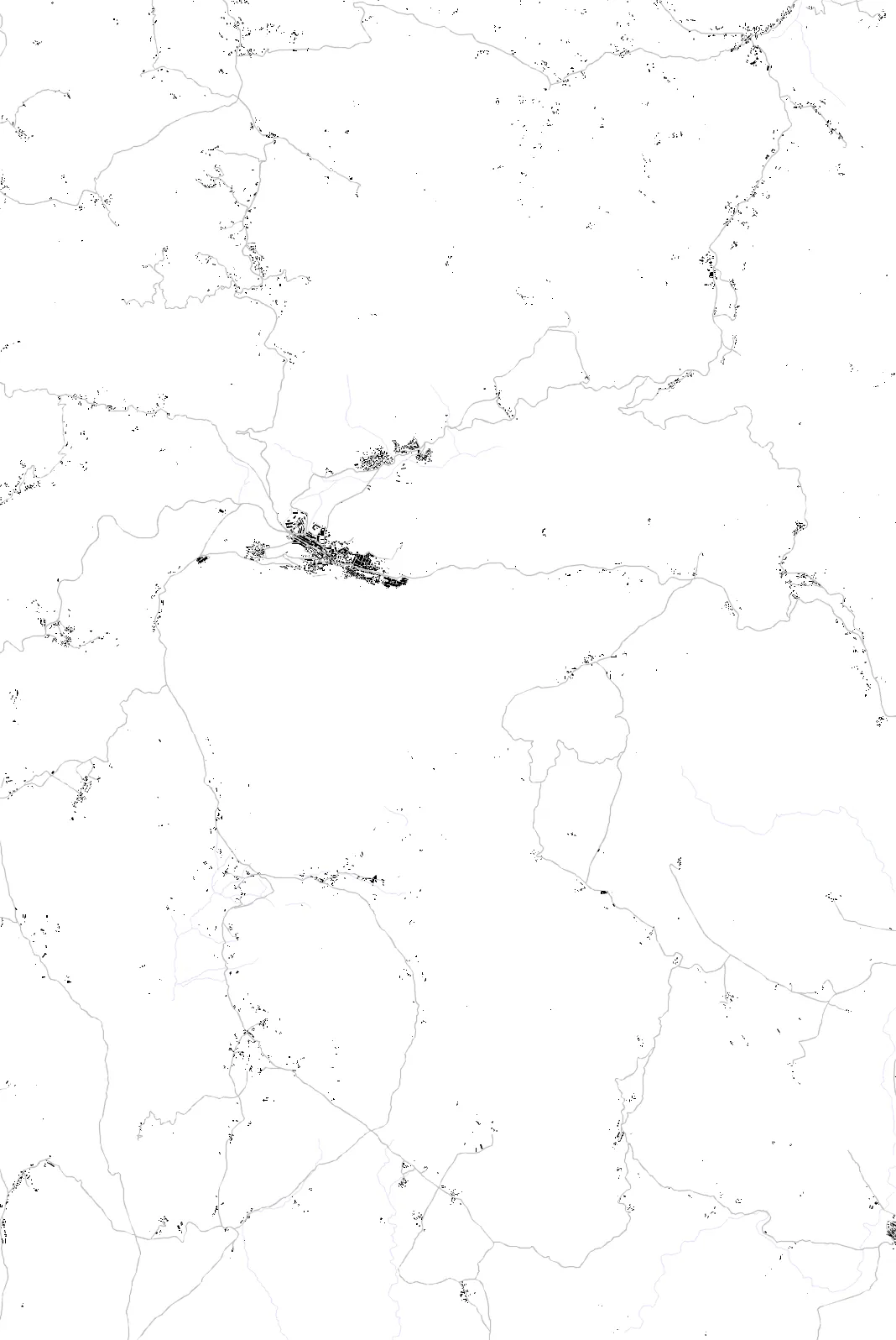 Aïn Roua figure ground plan