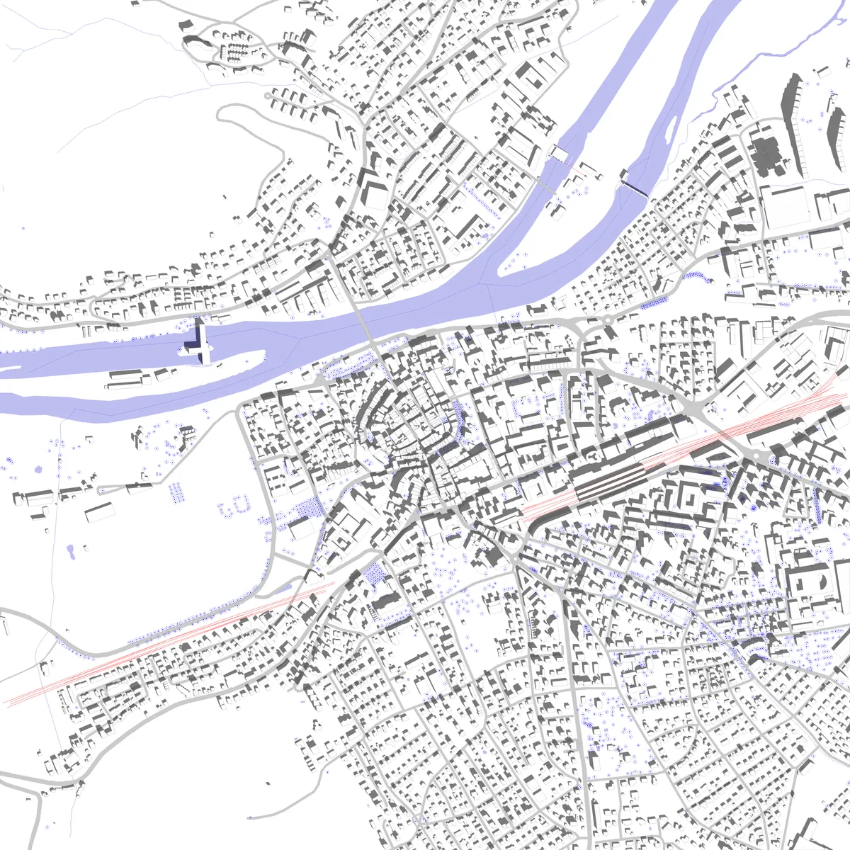 Aarau Lageplan (2,5 km)