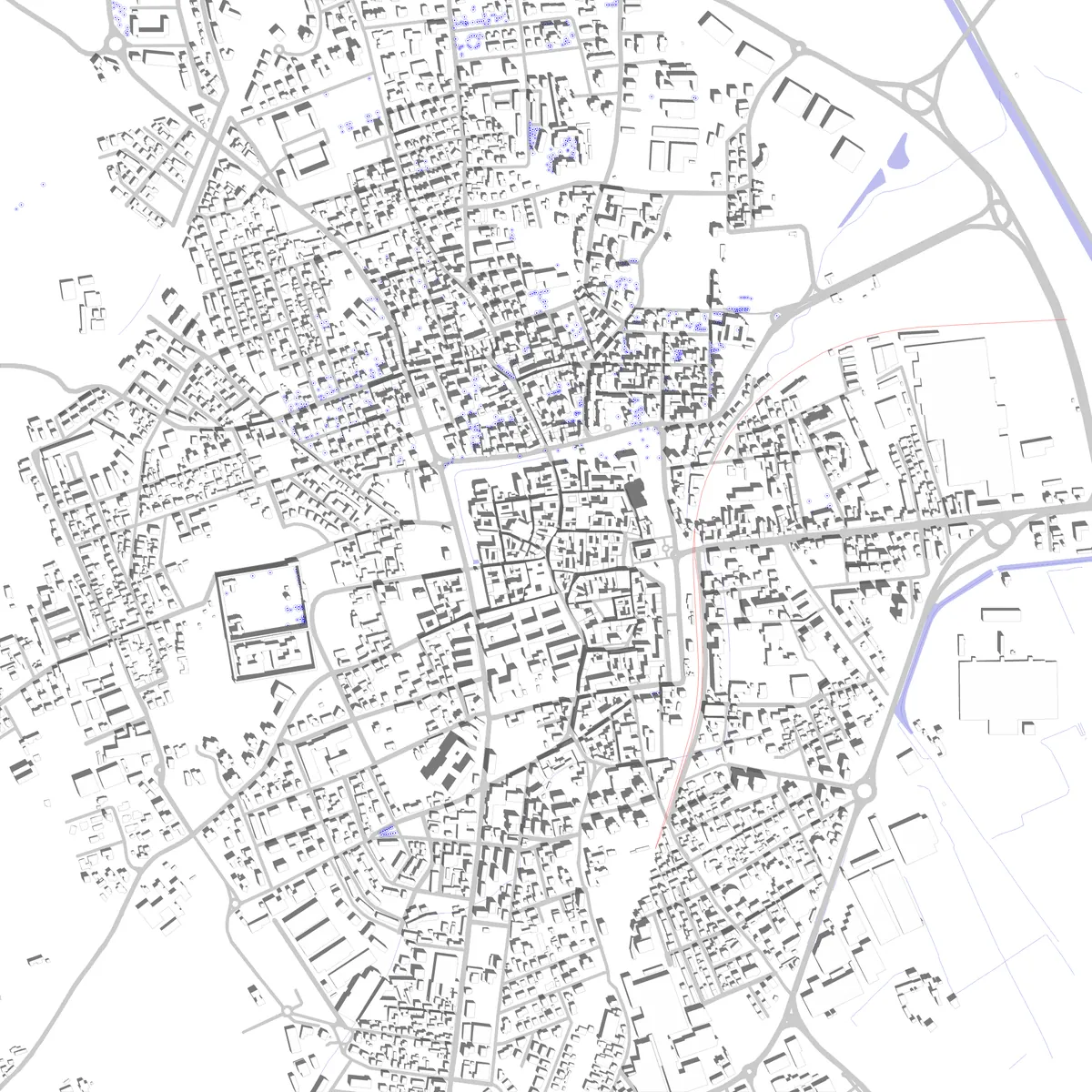 Abbiategrasso Lageplan (2,5 km)