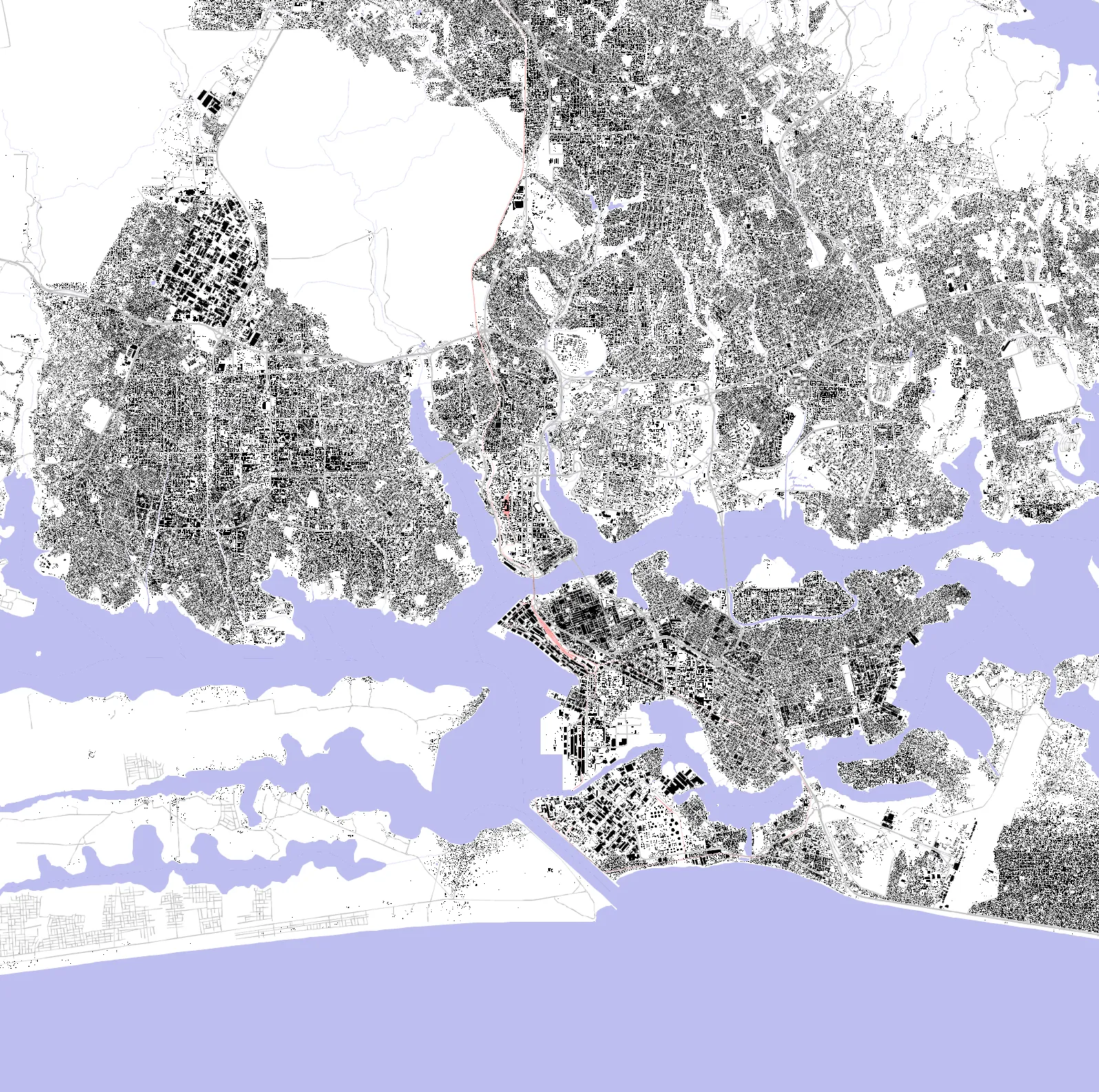 Abidjan figure ground plan