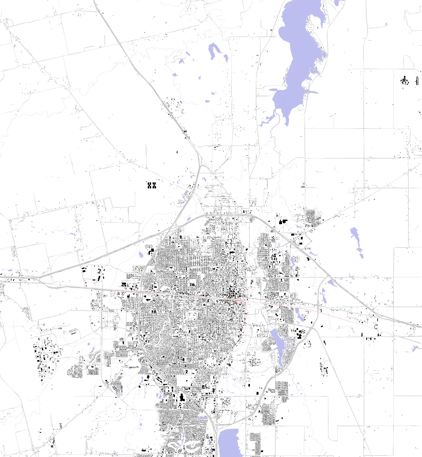 Abilene figure ground plan