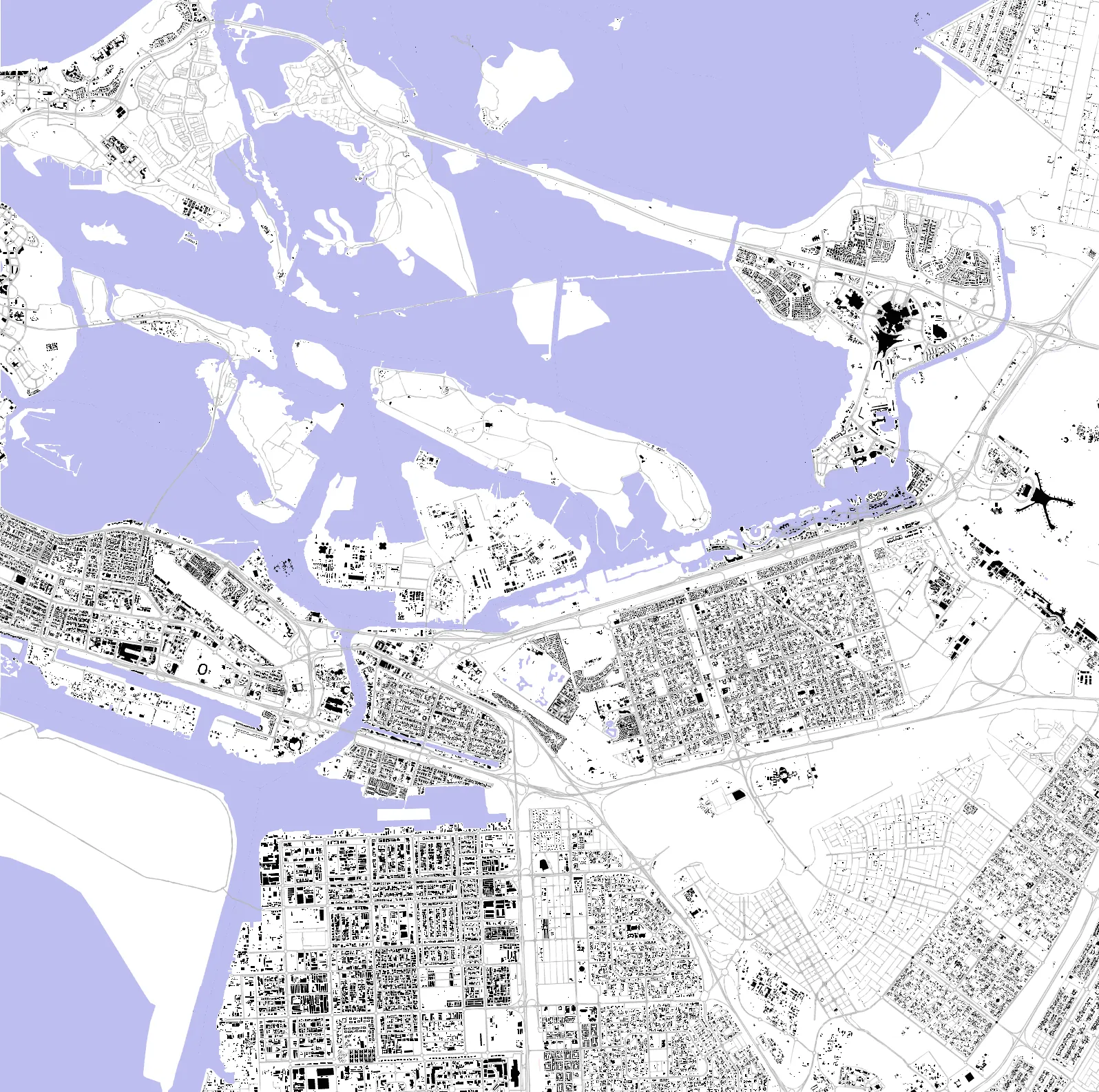 Abu Dhabi Schwarzplan