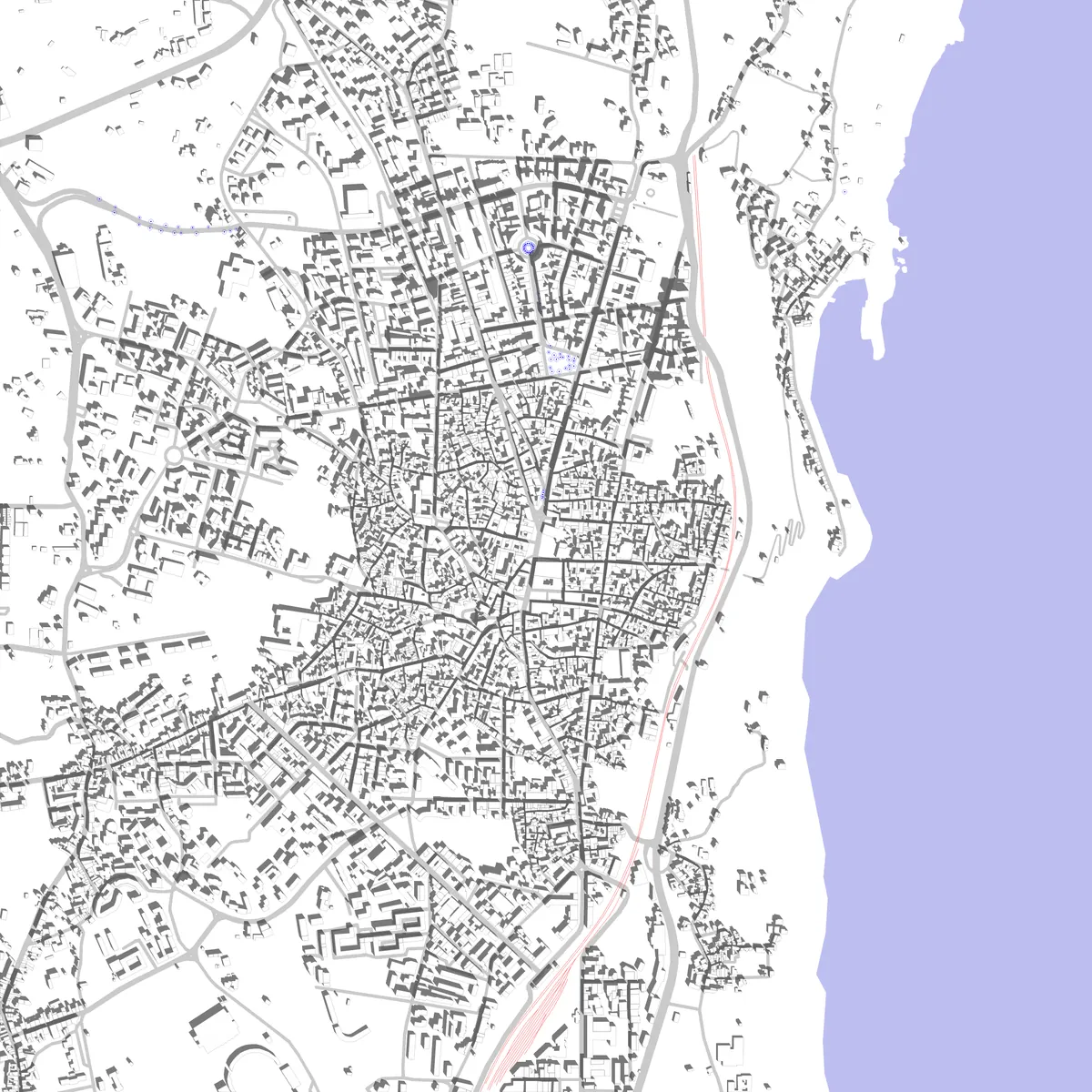 Acireale planimetria di sito (2,5 km)