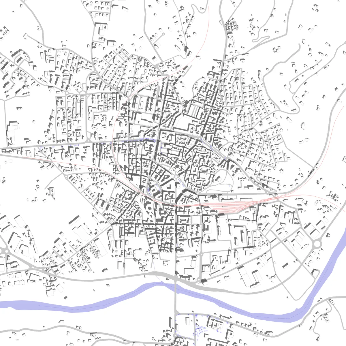 Acqui Terme planimetria di sito (2,5 km)