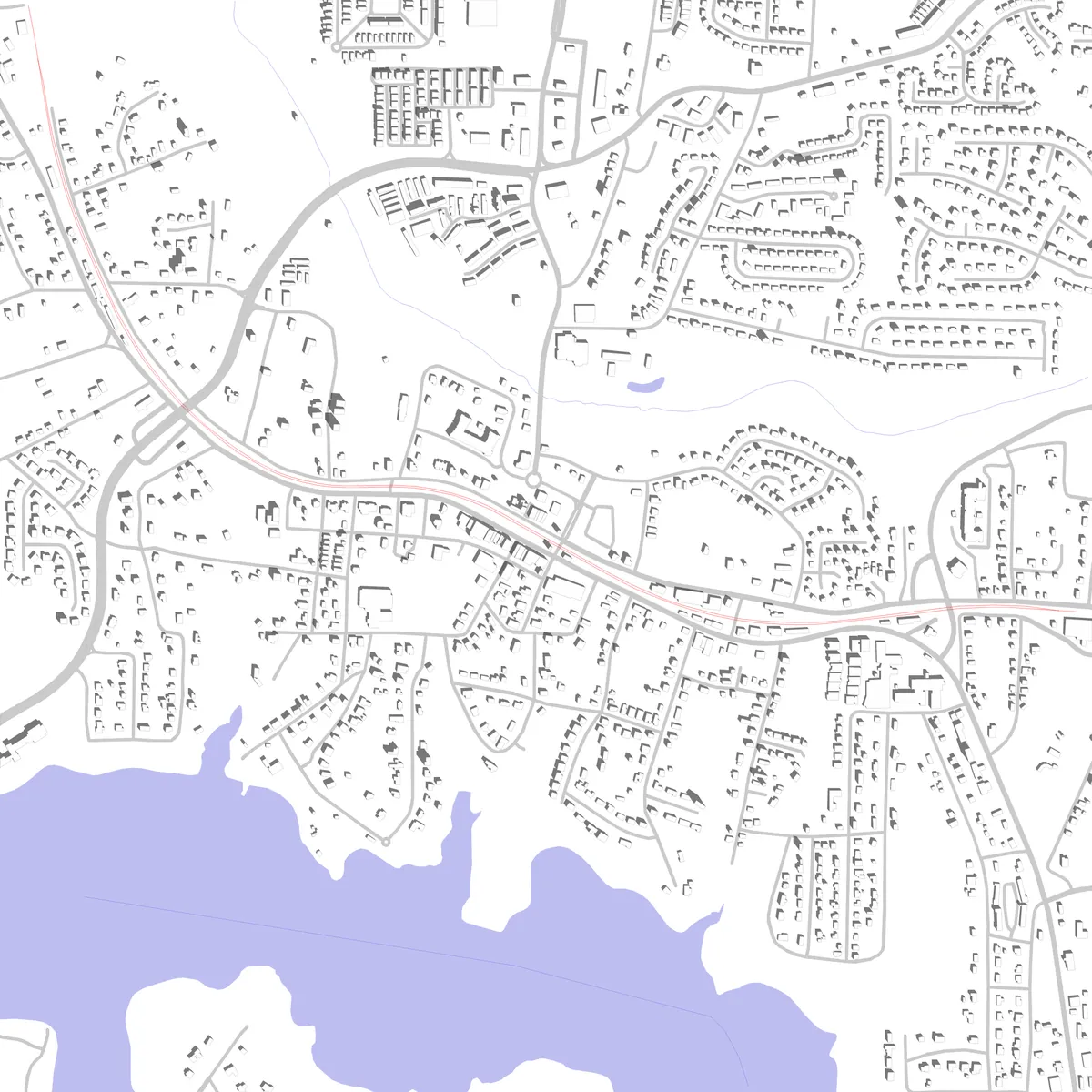 Acworth Lageplan (2,5 km)
