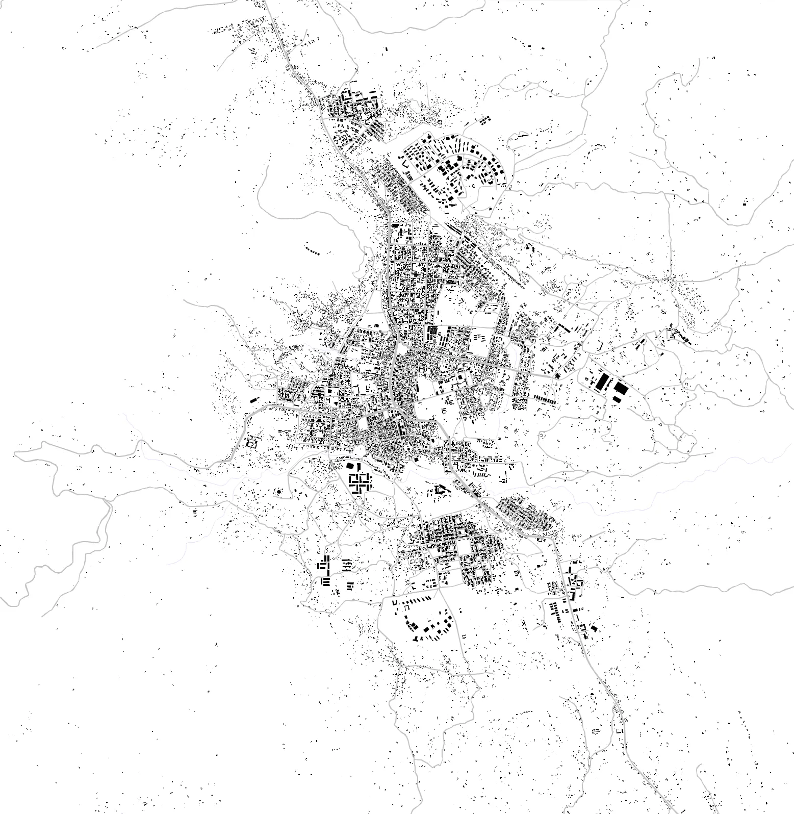 Adigrat figure ground plan