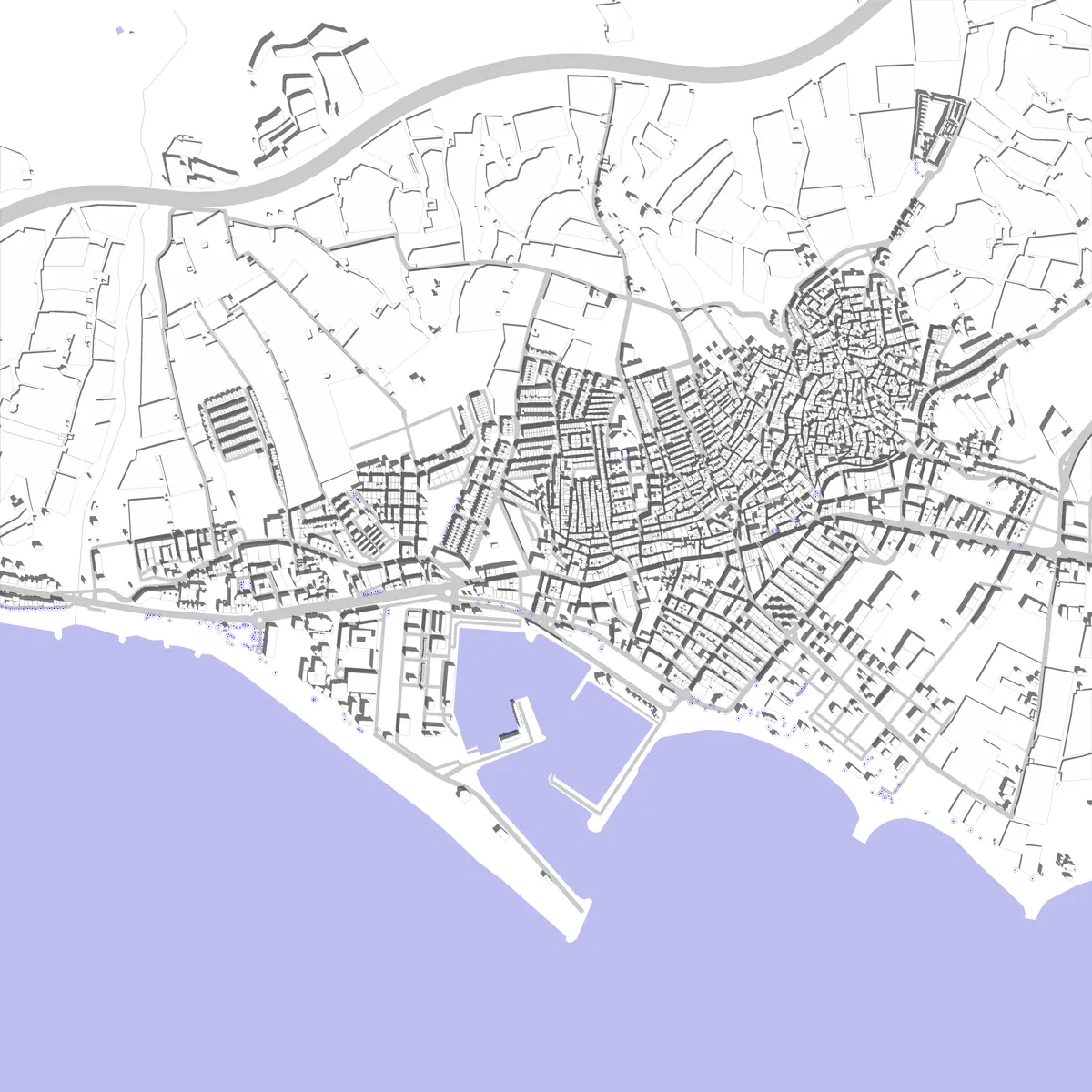 Adra plano de situación (2.5 km)