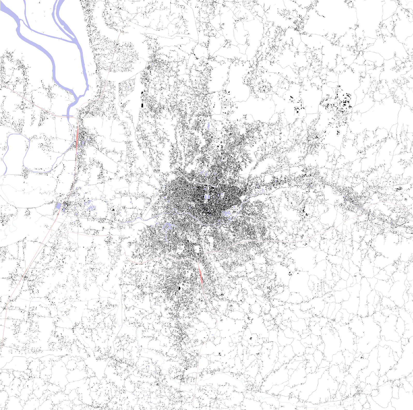 Agartala figure ground plan