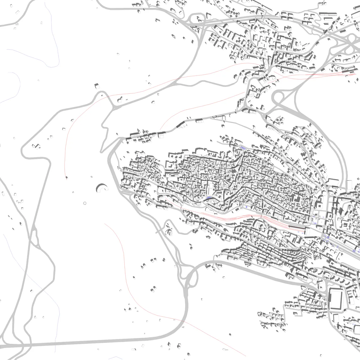 Agrigento planimetria di sito (2,5 km)