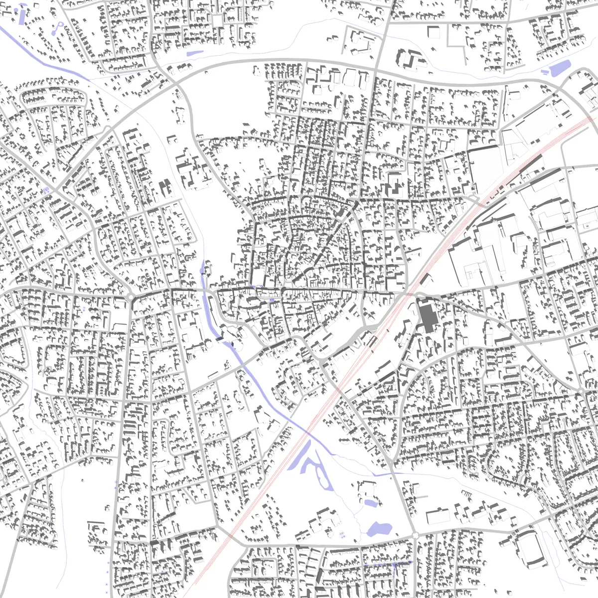 Ahlen Lageplan (2,5 km)