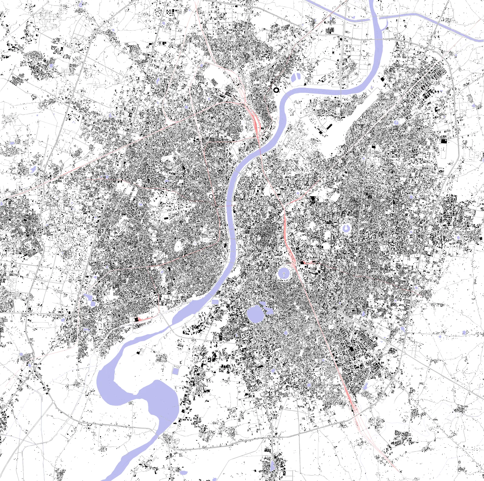 Ahmedabad figure ground plan