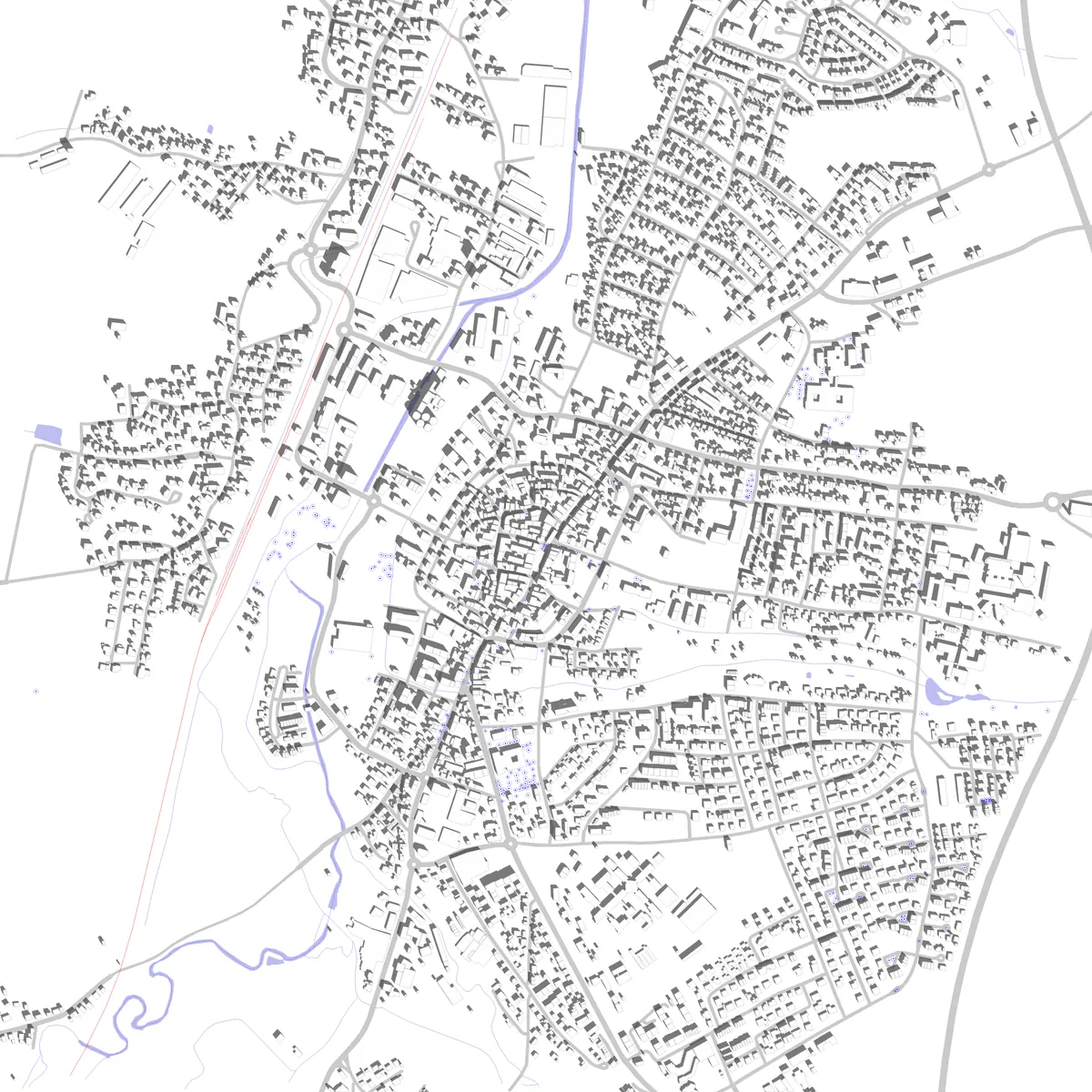 Aichach Lageplan (2,5 km)