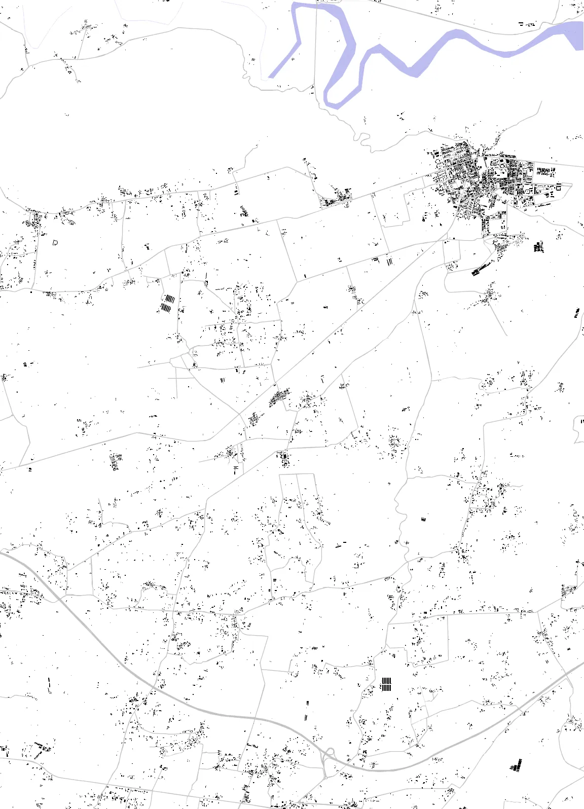 Aïn Tedles figure ground plan