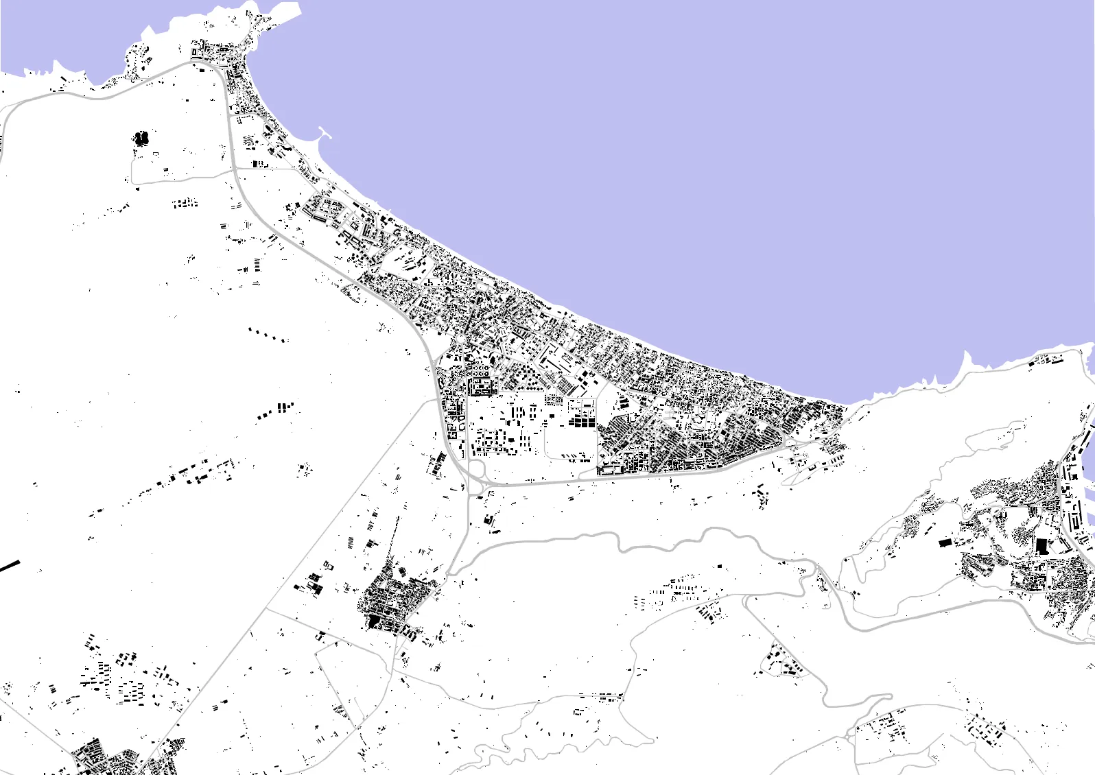 Aïn Turk figure ground plan