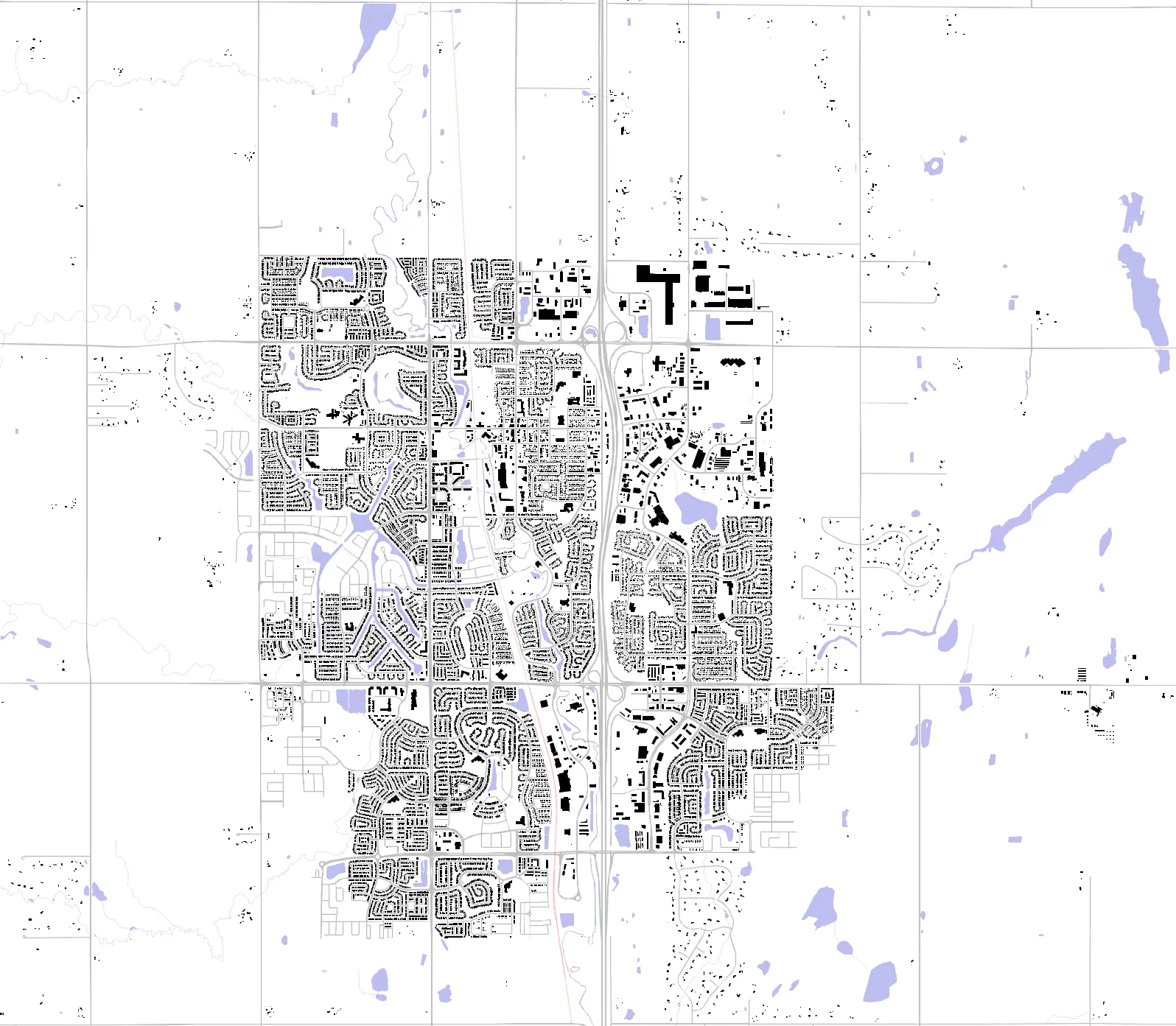 Airdrie Schwarzplan