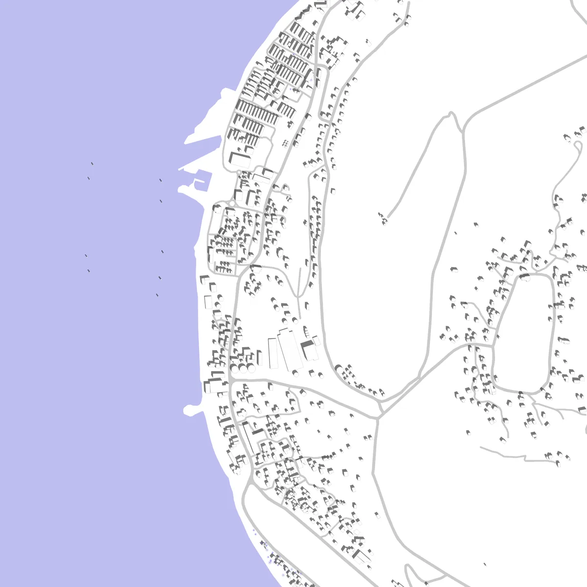 Aiwo District Lageplan (2,5 km)