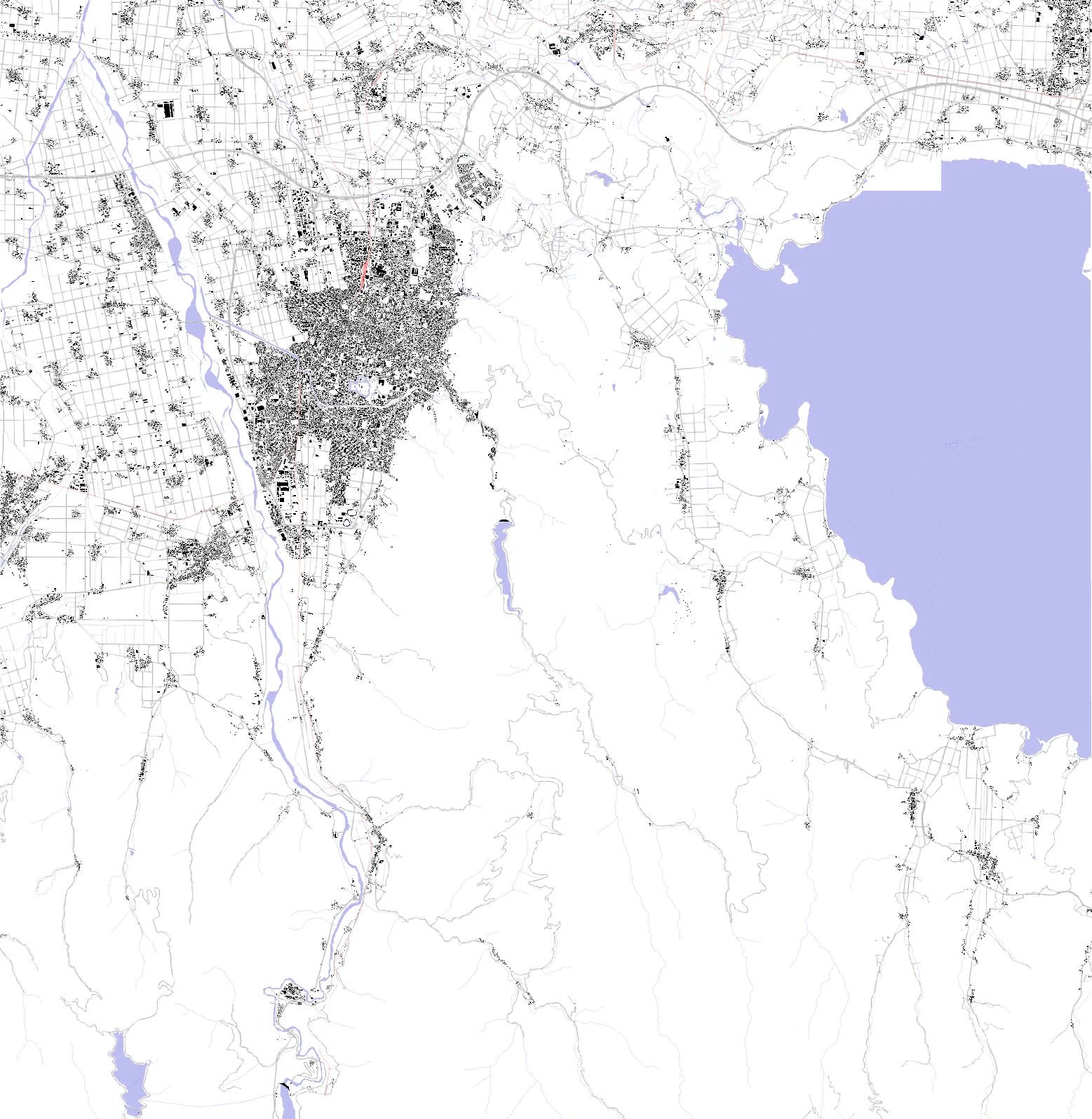 Aizuwakamatsu figure ground plan