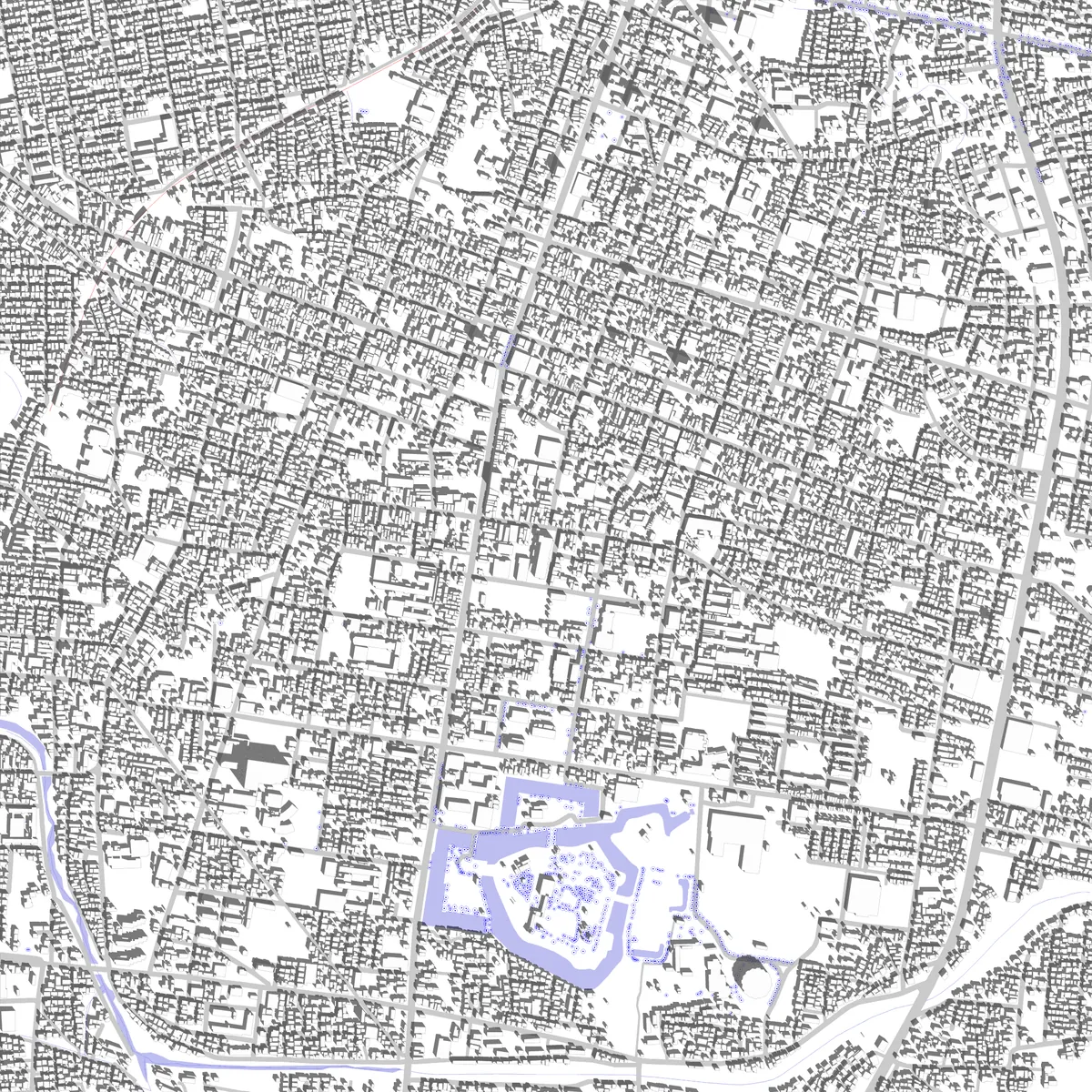 Aizuwakamatsu site plan (2.5 km)