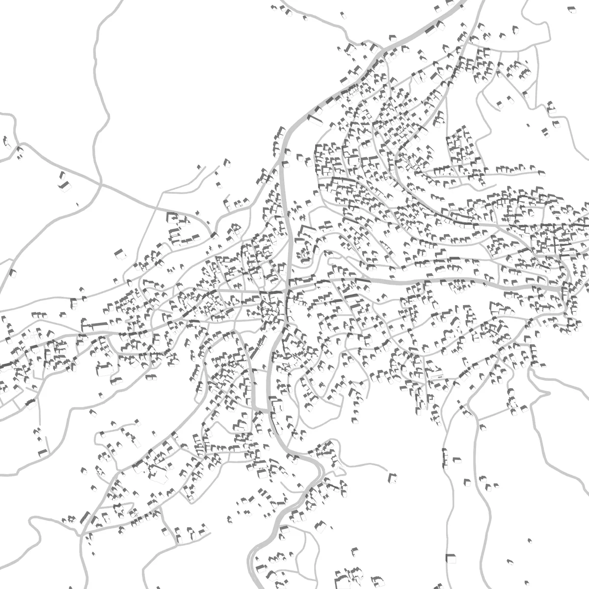 Ajloun Lageplan (2,5 km)