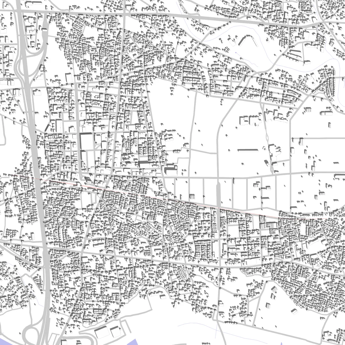 あきる野 敷地図 (2.5 km)