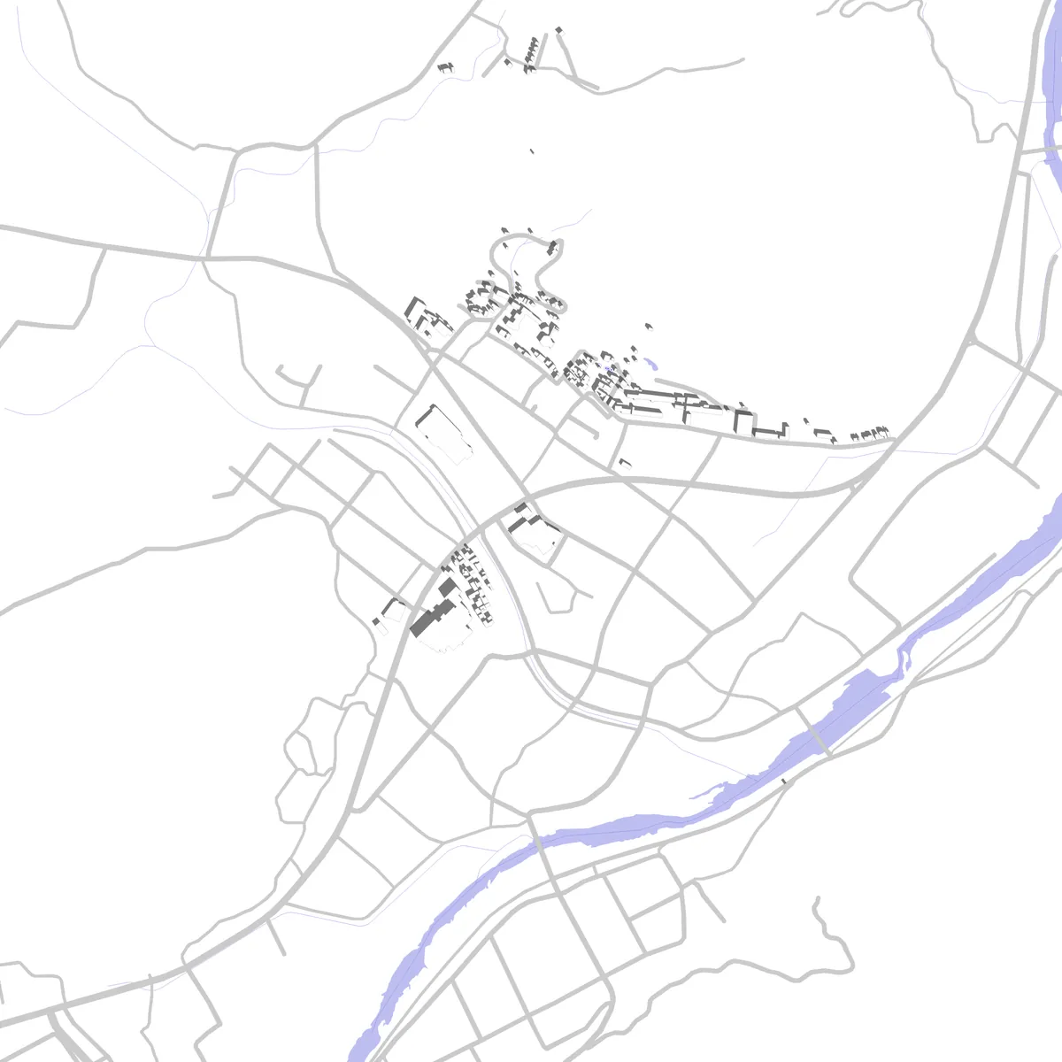 Akitakata Lageplan (2,5 km)