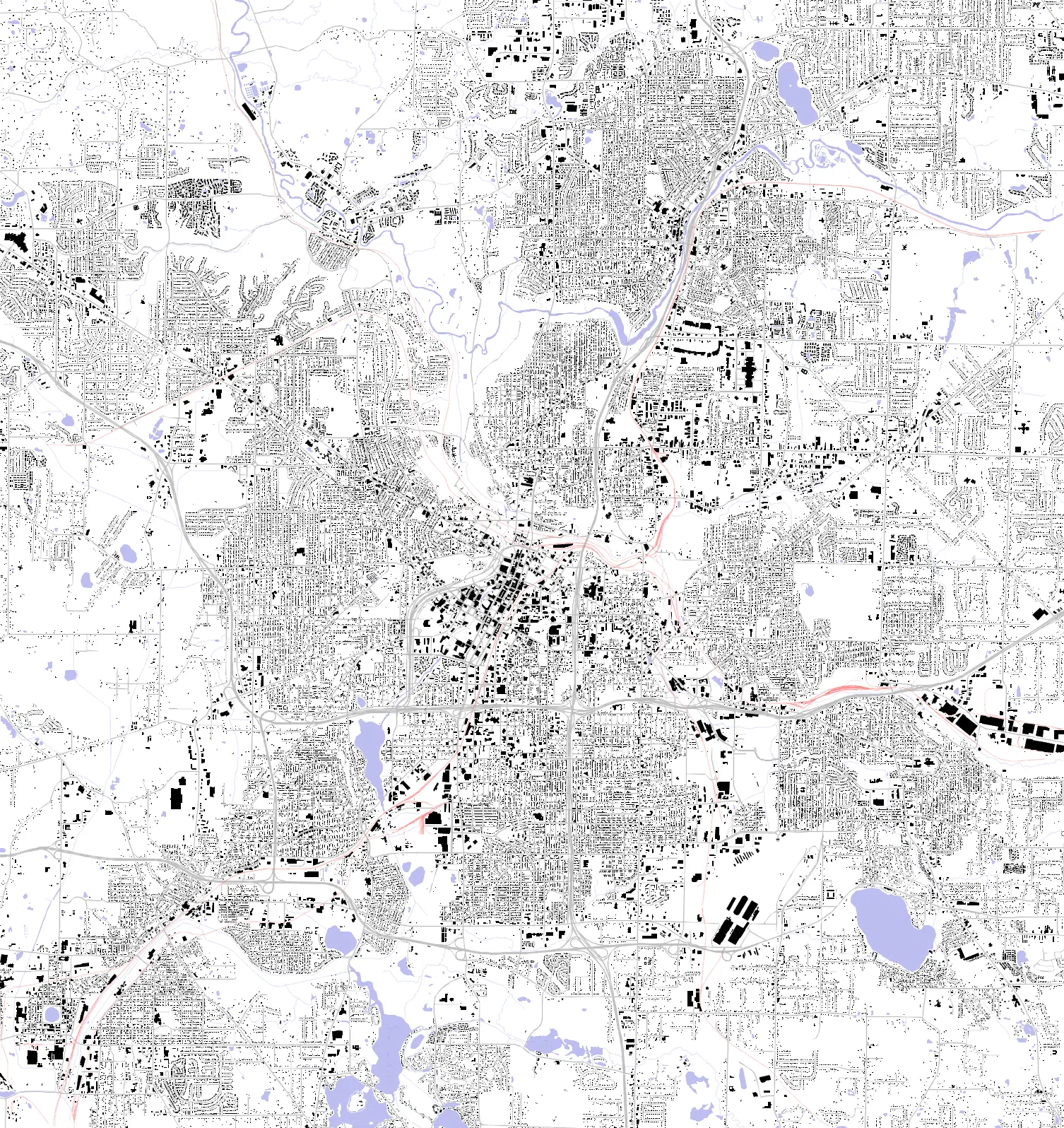 Akron figure ground plan
