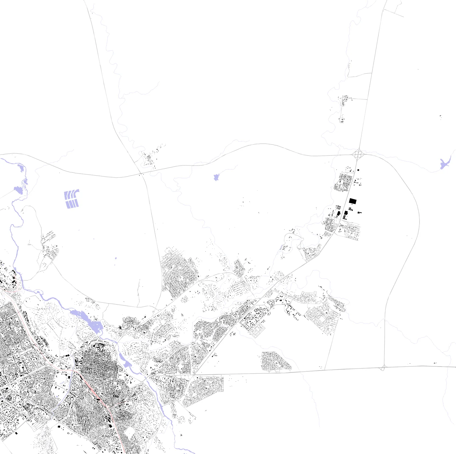Актобе figure ground plan