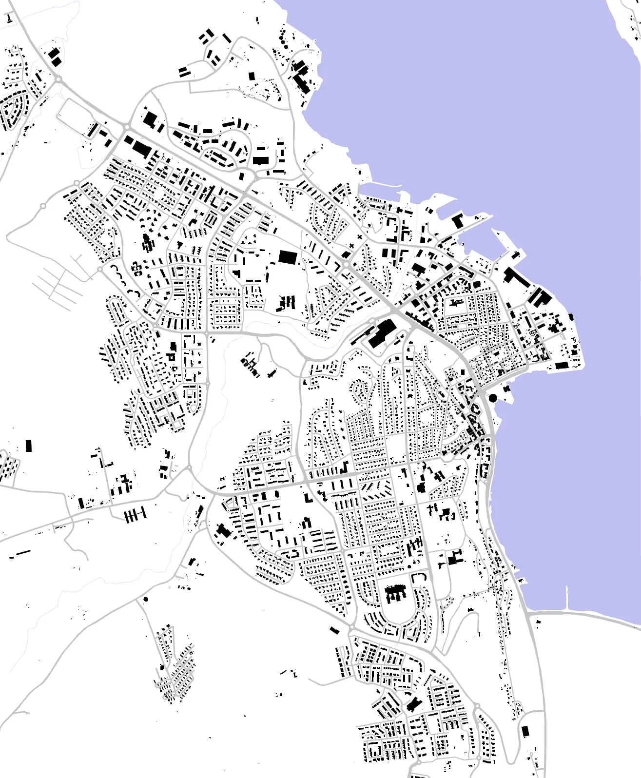 Akureyri figure ground plan
