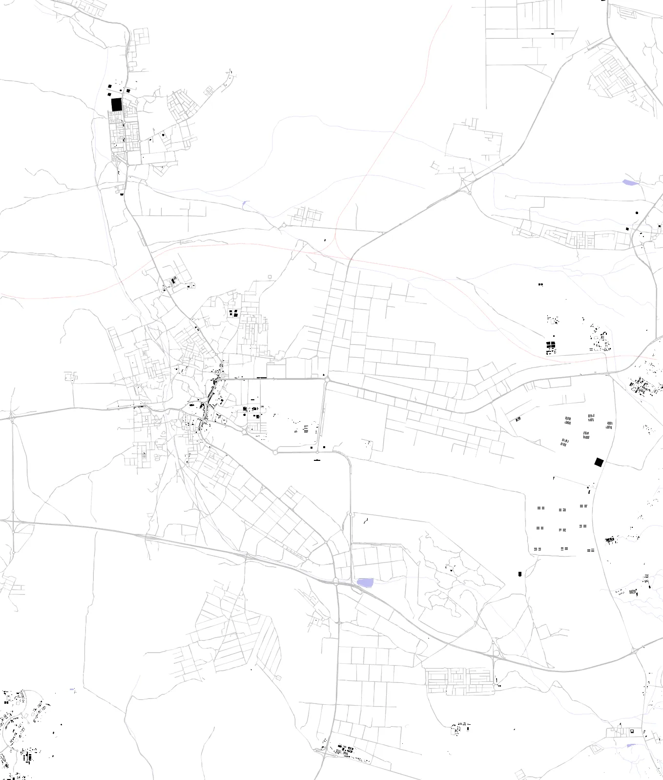 Al Dhaid figure ground plan