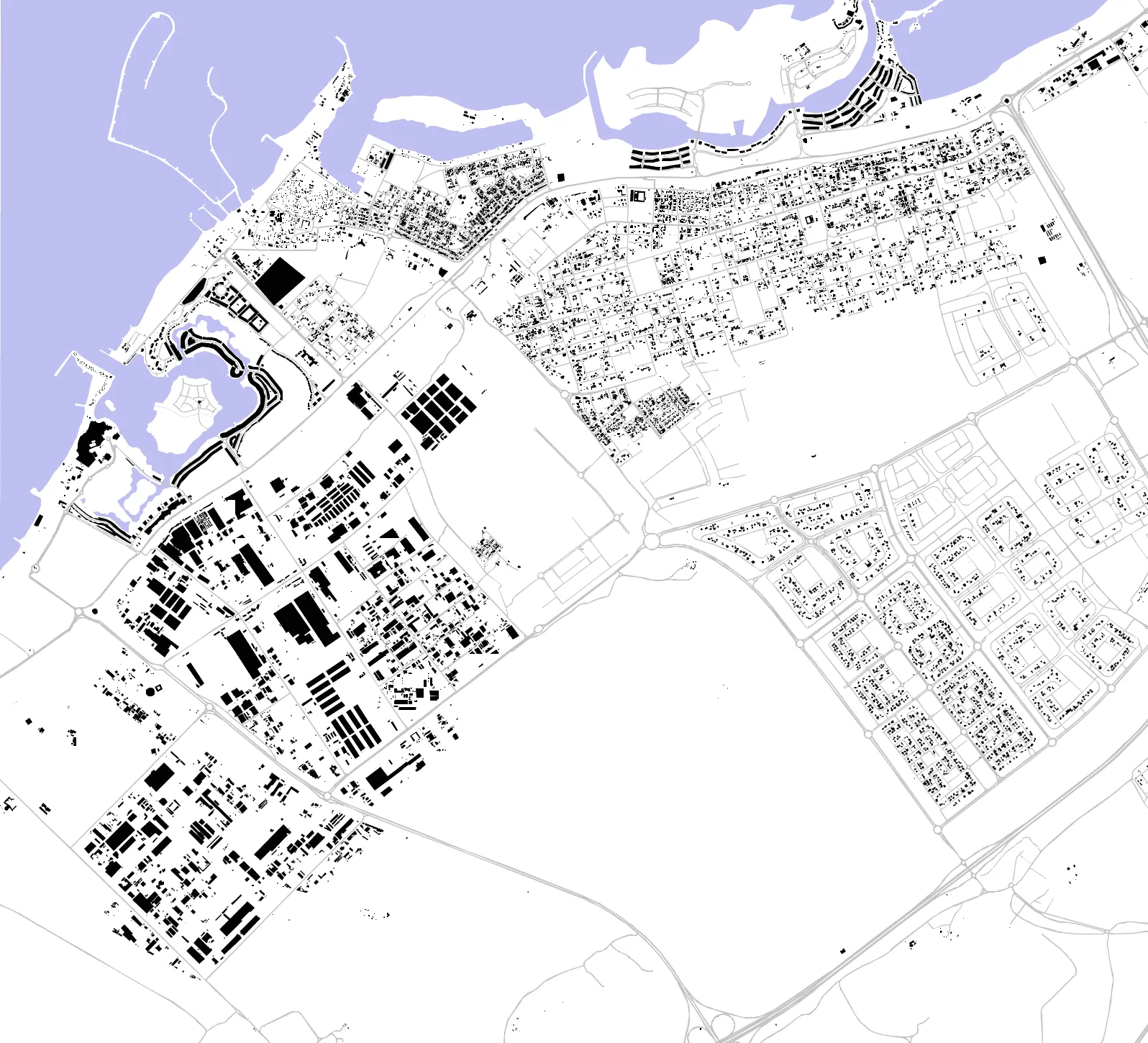 Al Jazirah Al Hamra figure ground plan